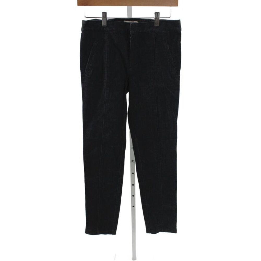 Tory Burch Womens Straight Jeans Black High Rise Cotton Size 26